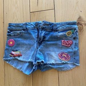 Kid girls denim shorts